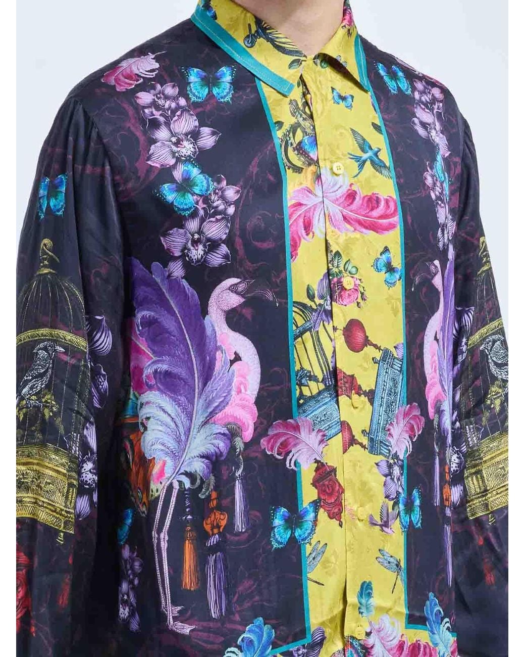 Versace Jeans Couture Blue Cabinet Twill Shirt for men
