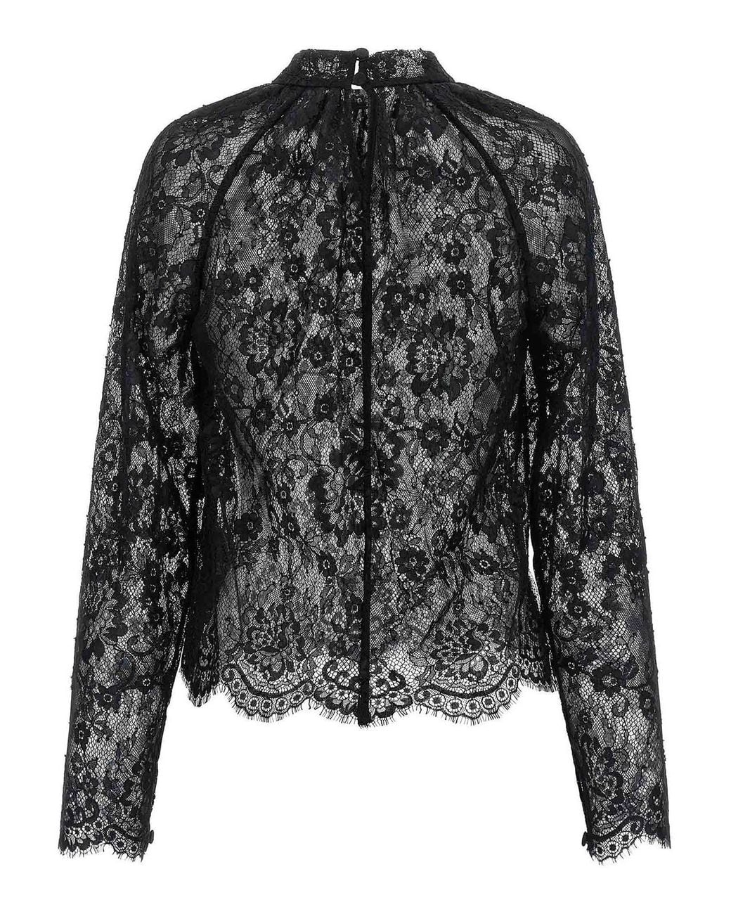 Self-Portrait Black Self Portrait Lace' Blouse