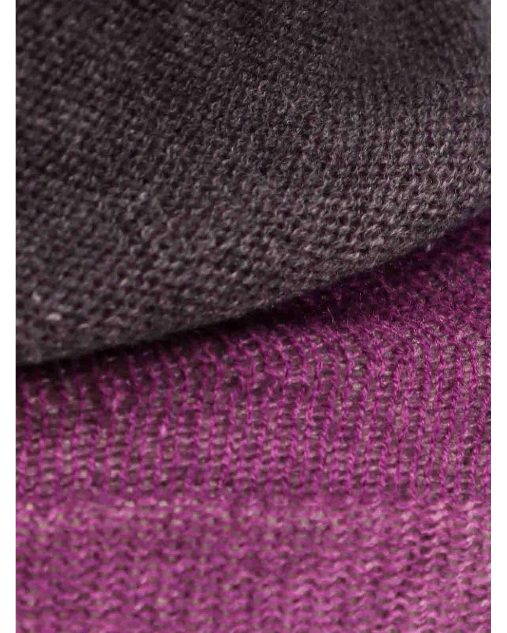 F Cashmere Purple Bruco 89 Cashmere Turtleneck Sweater