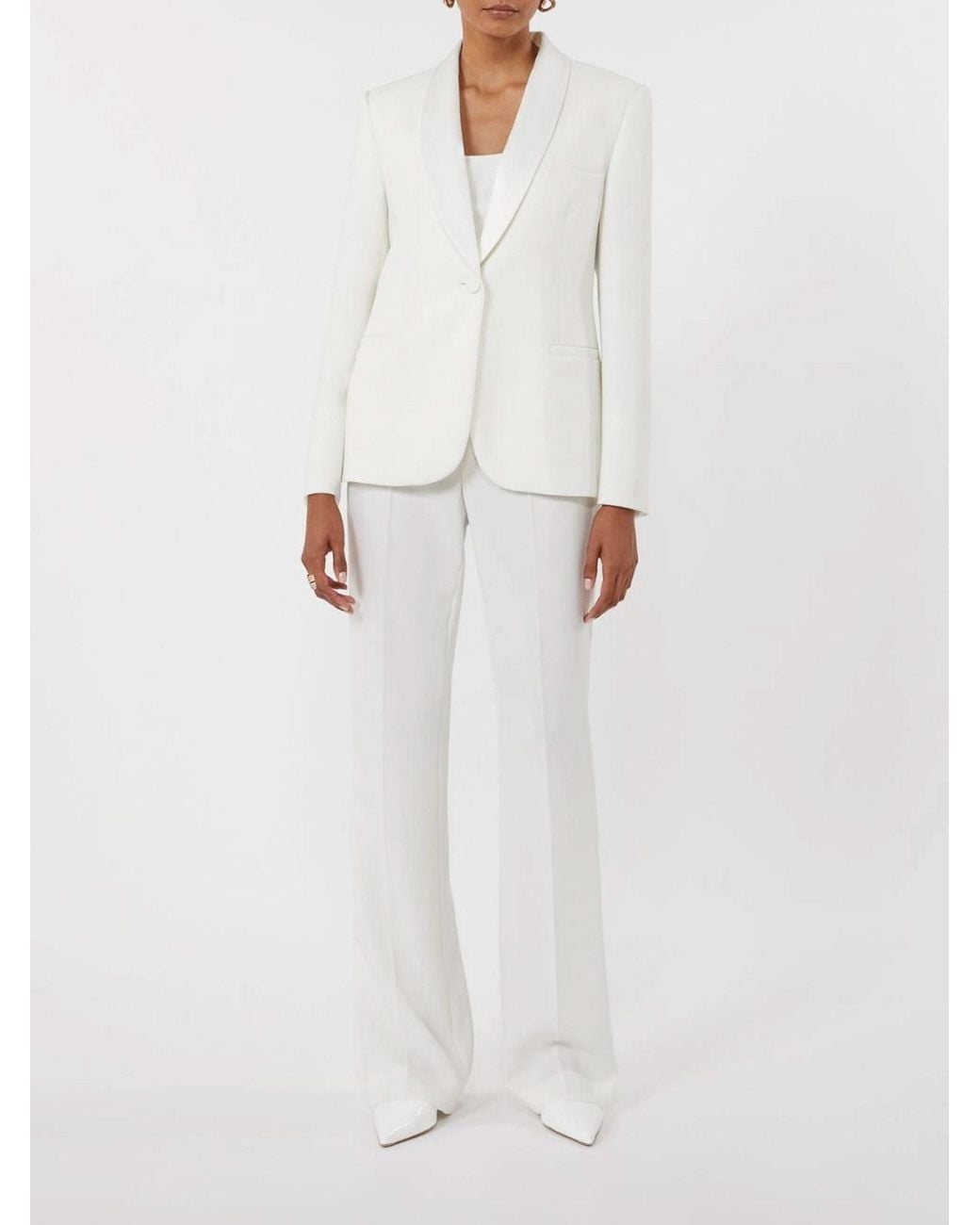 Max Mara White Pianoforte Giacca Scatola