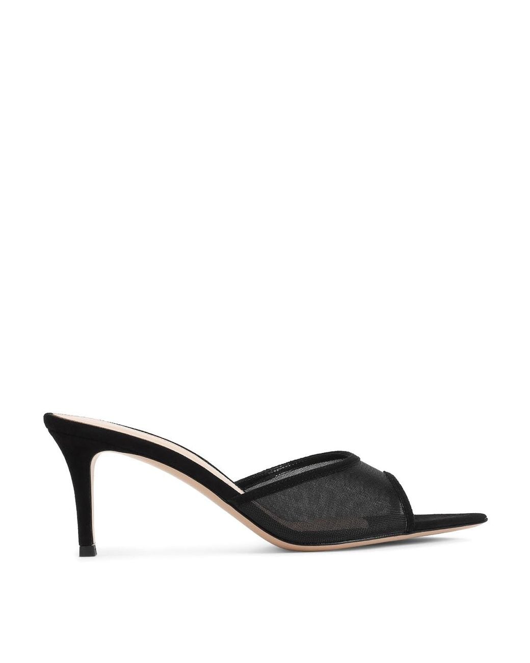 Gianvito Rossi Black Elle 70 Mules