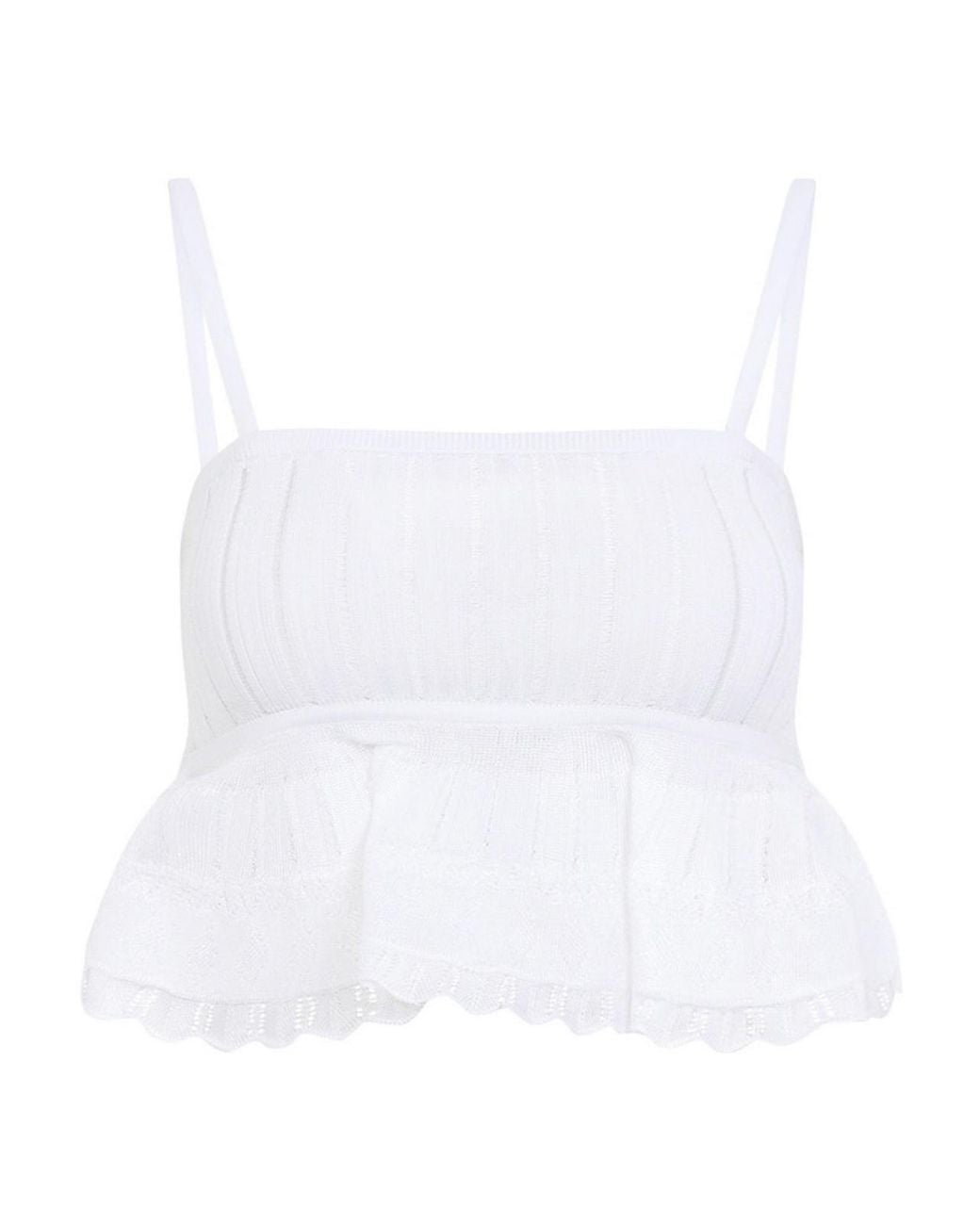 Alaïa White Crinoline Top