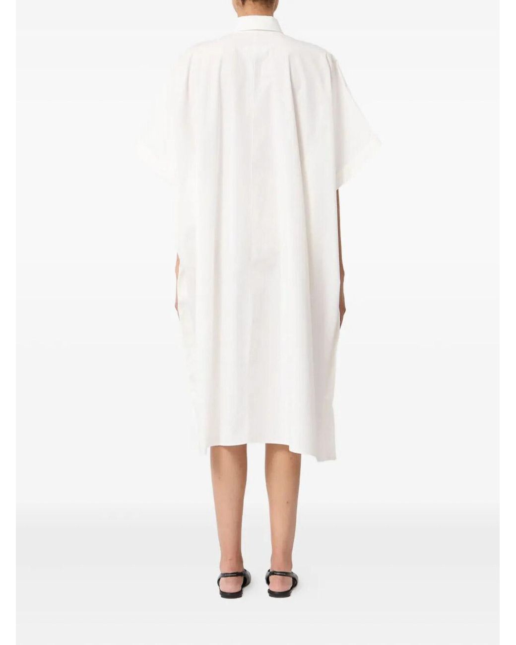 MM6 by Maison Margiela White Midi Dress