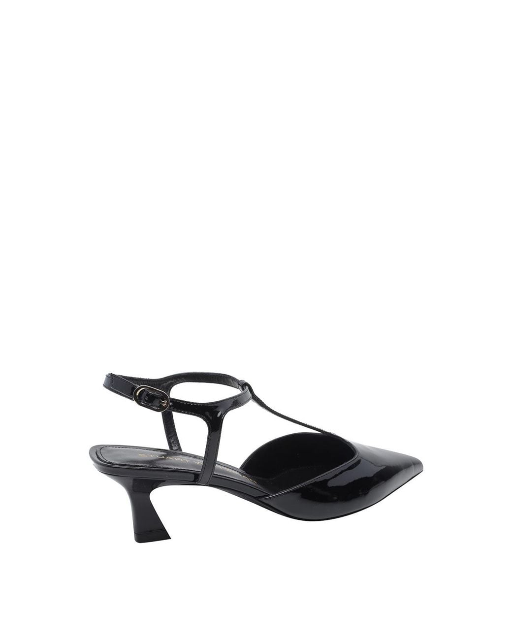 Stuart Weitzman Black Stuart Wetizman Vinnie T-Strap Pumps
