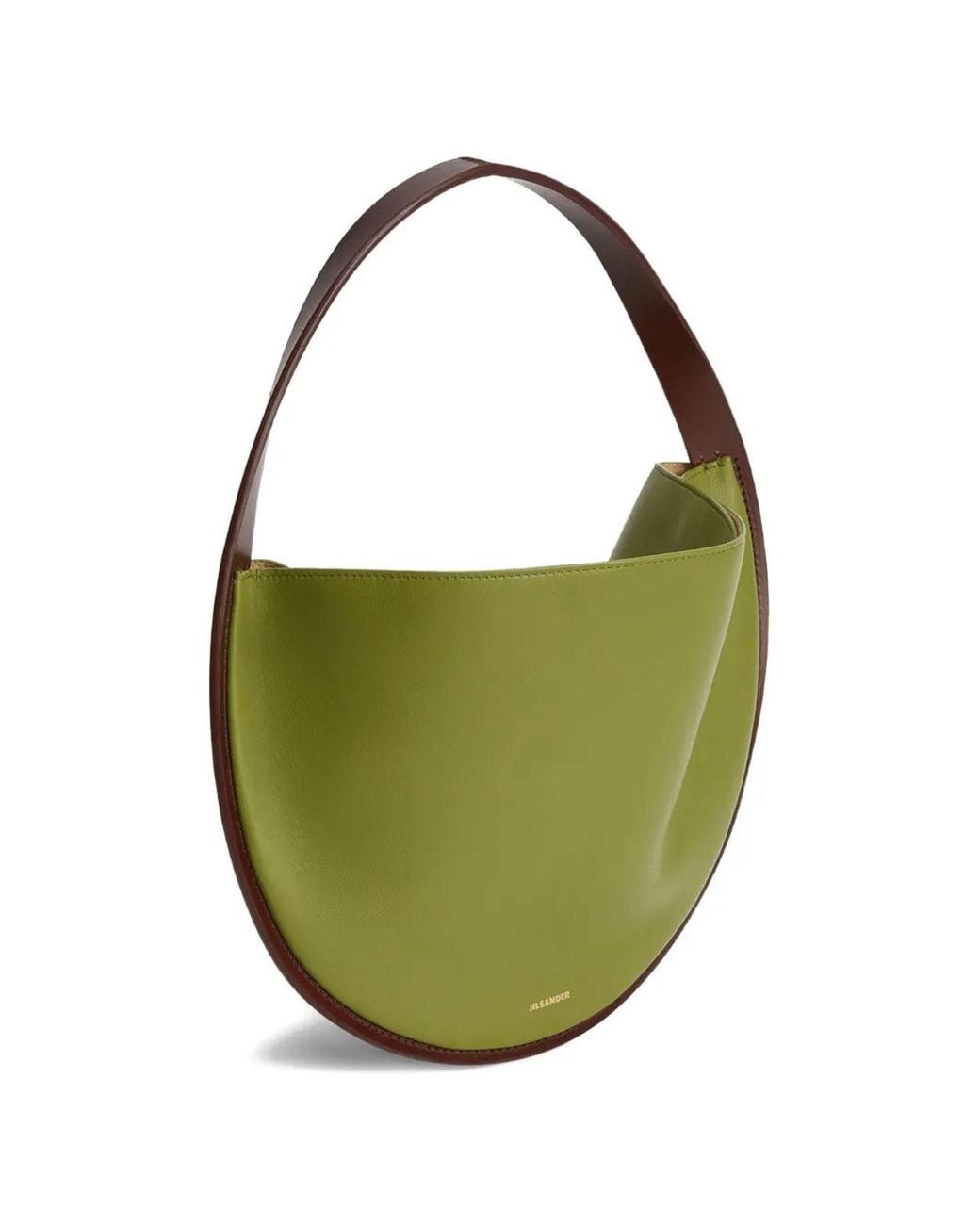 Jil Sander Green Shoulder Bag Hobo Stondata Bicol