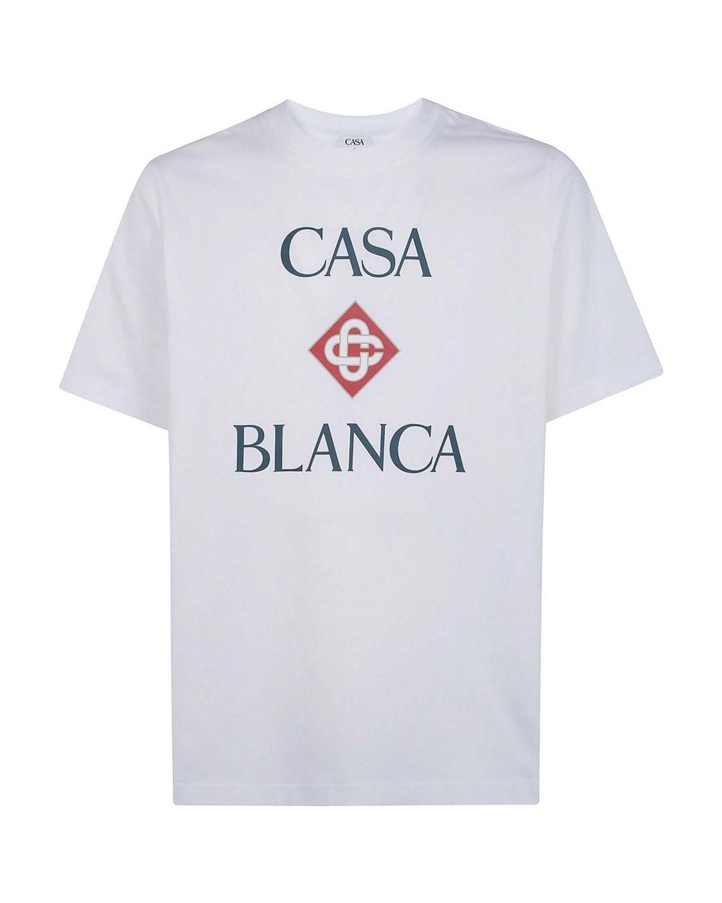 Casablanca White Classic T-Shirt for men