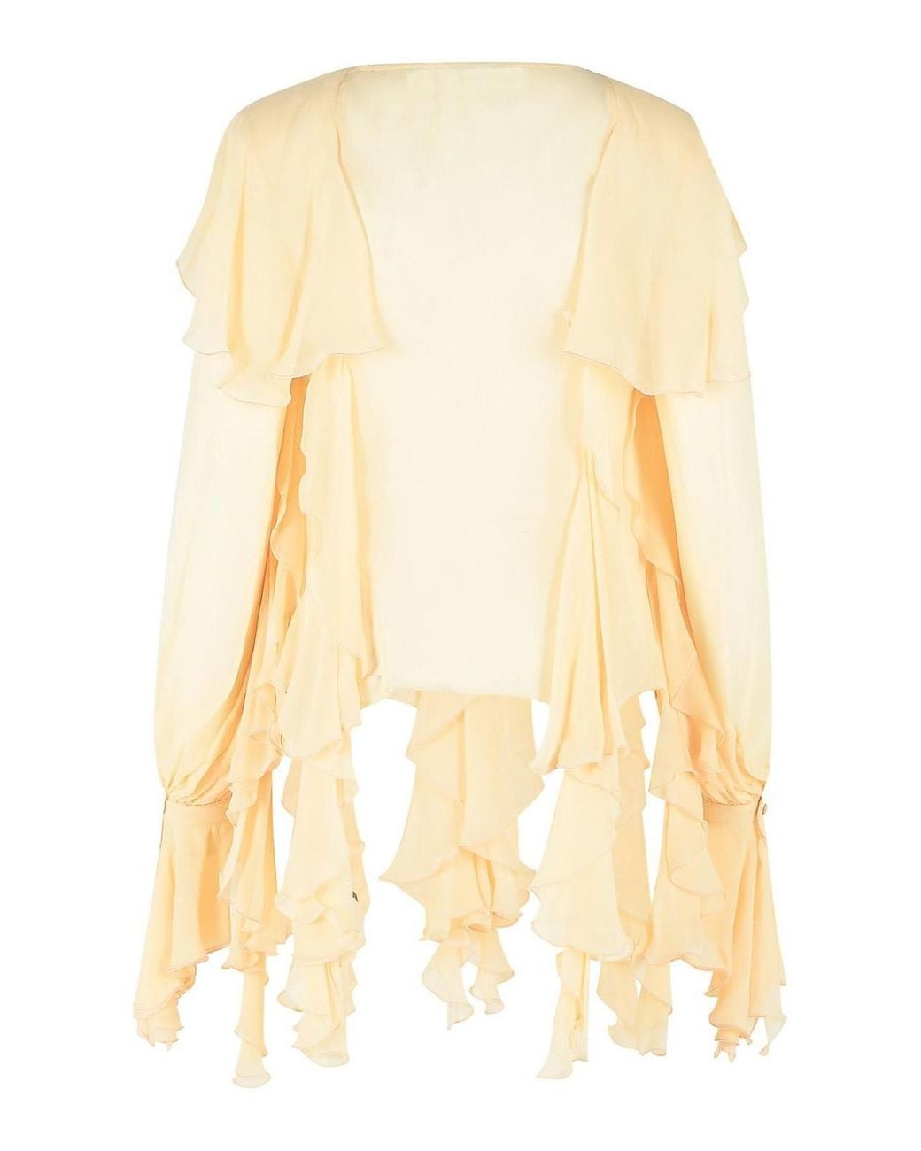 Blumarine Yellow Viscose Blouse