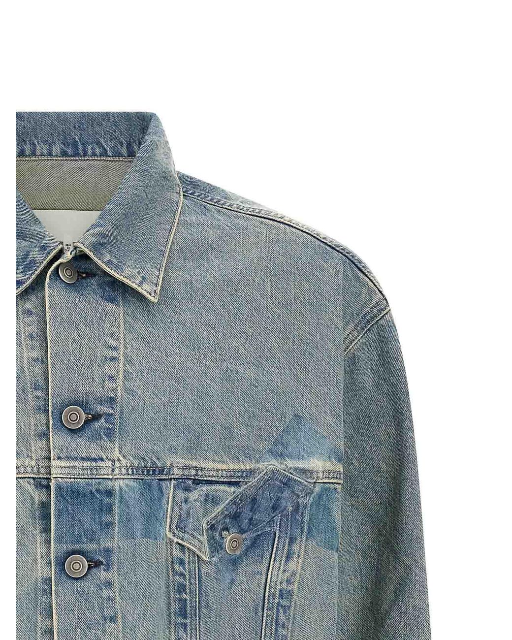 Maison Margiela Blue 'Taped' Jacket for men