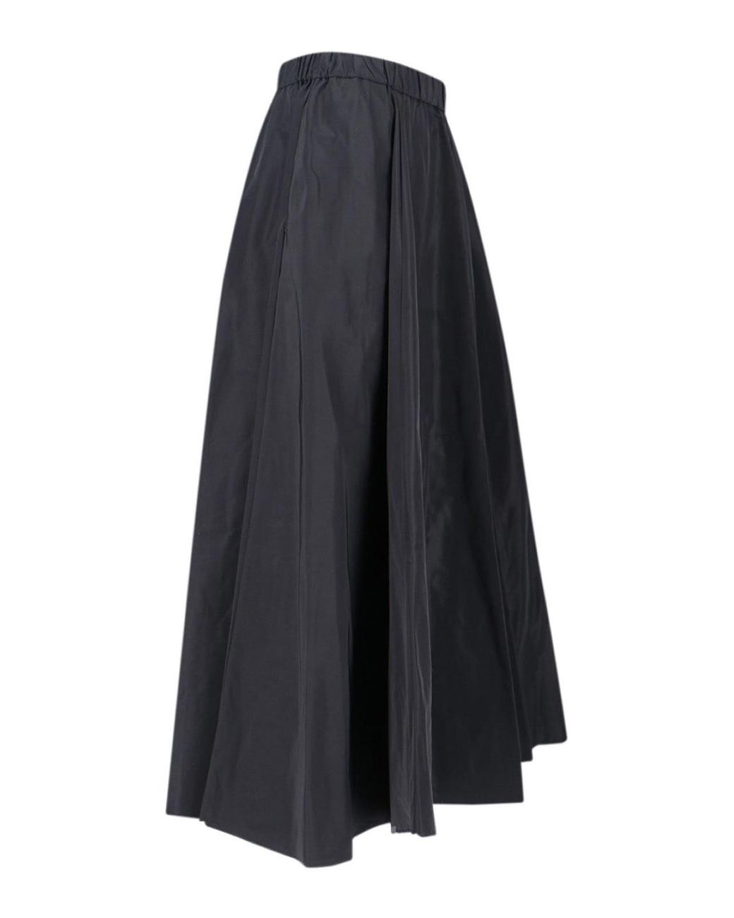 Aspesi Blue Midi-Length Skirt With Elastic Waistband