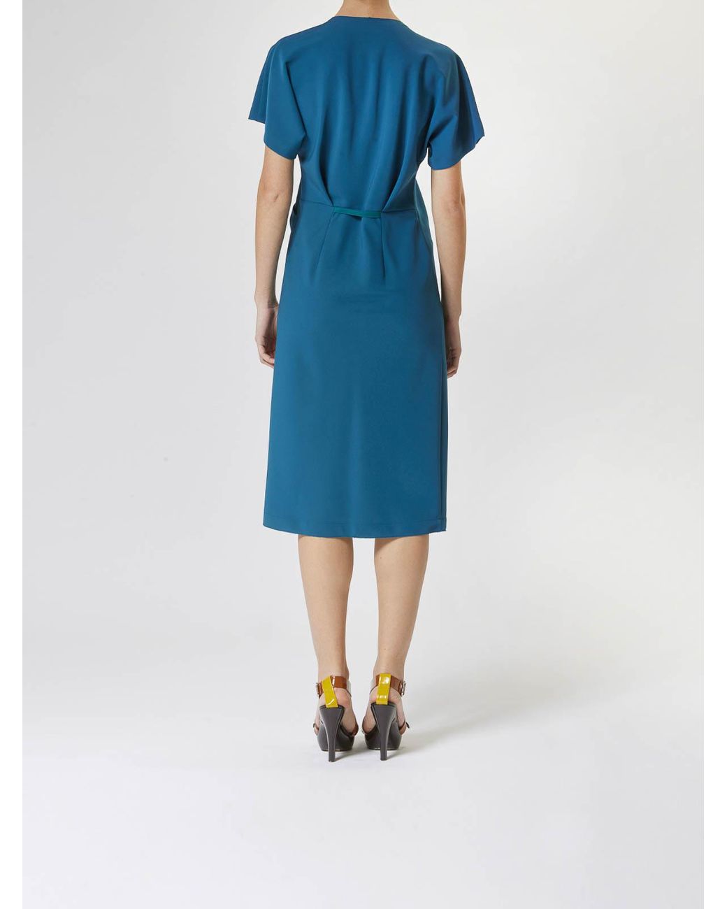 Moschino Blue Half -Sleeve Dress
