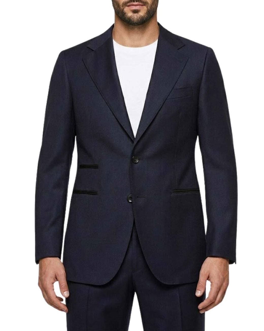 Franzese Collection Blue 100% Super 110S Virg for men
