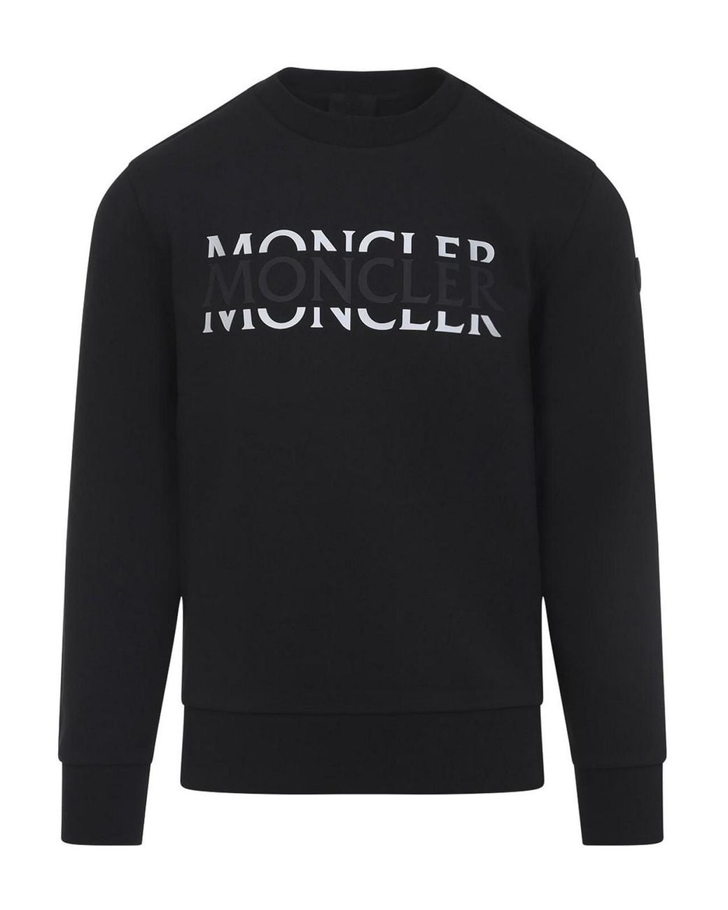 Moncler Black Cotton Sweatshirt for men