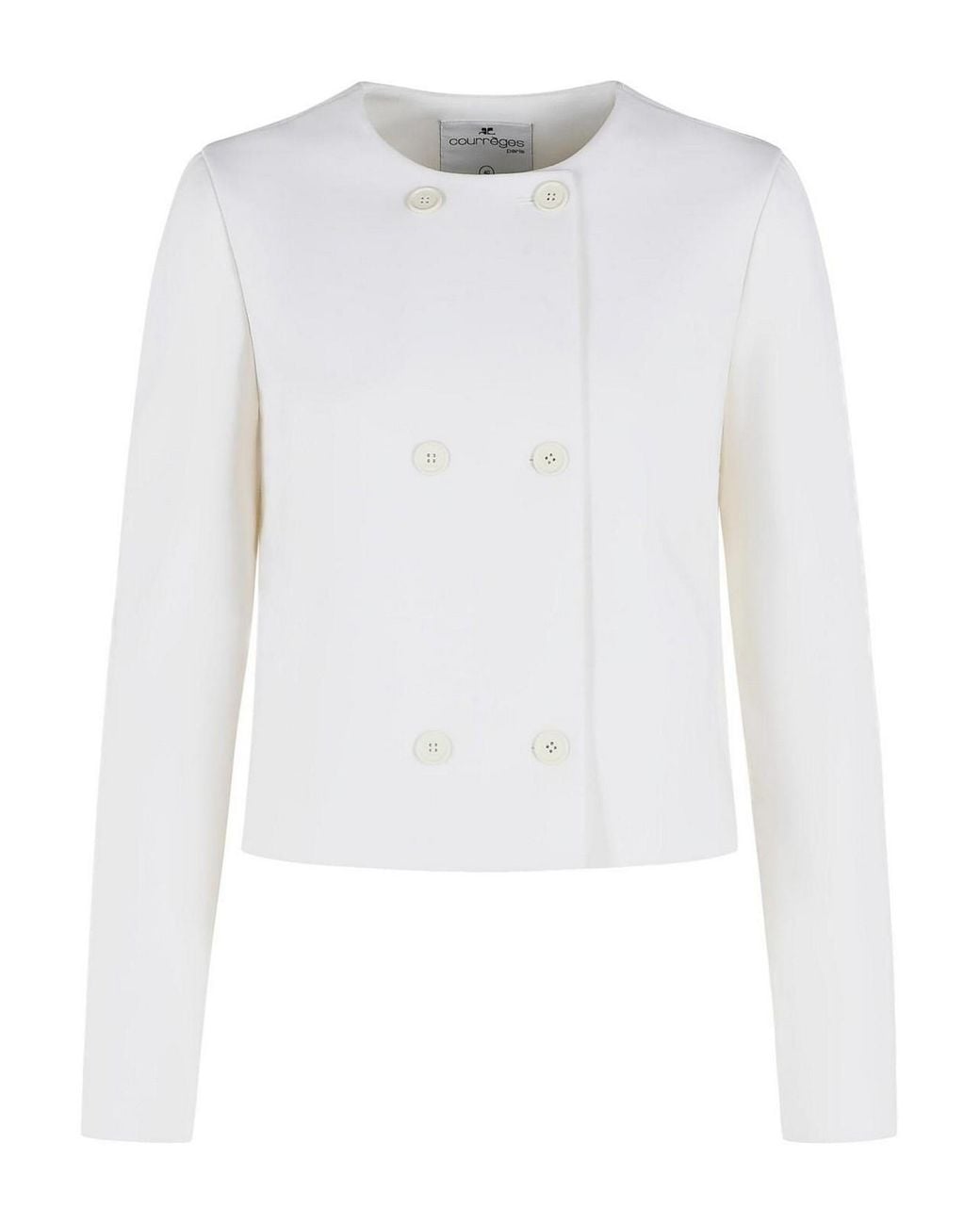 Courreges White Wool Blend Jacket