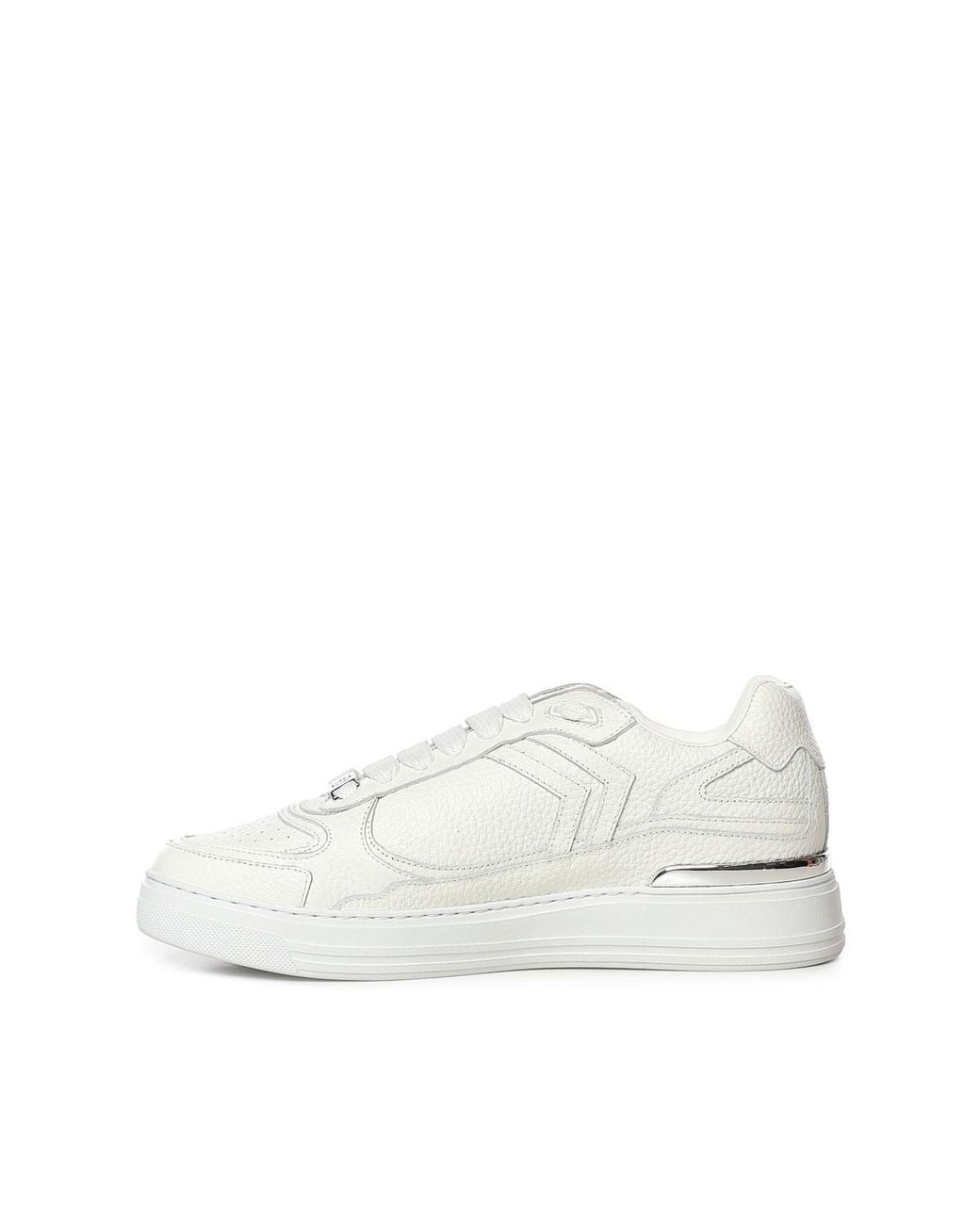 Philipp Plein White Leather Sneaker With Logo for men