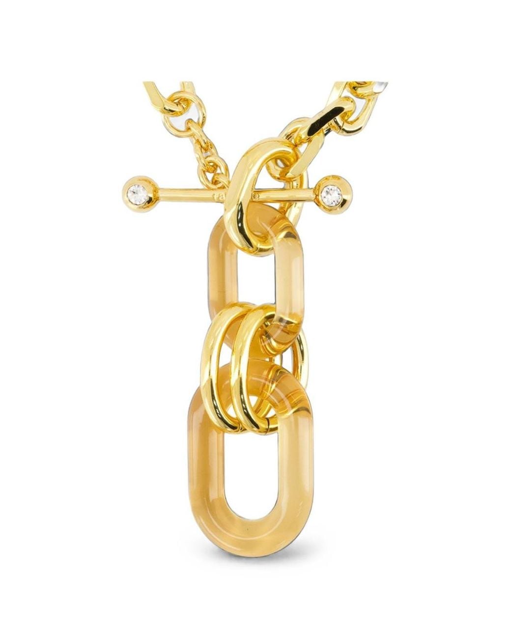 Rabanne Metallic Xl Link Necklace