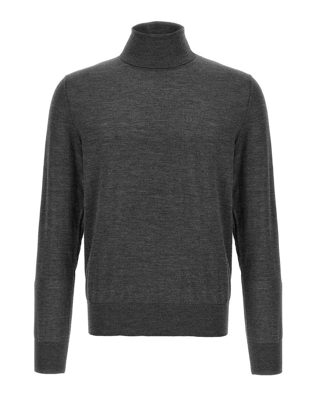 DSquared² Gray D2 Turtleneck Sweater for men