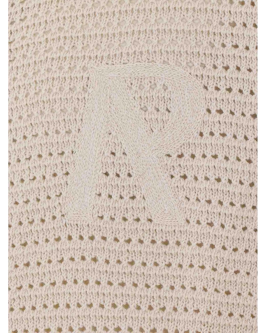 Represent Natural Ecru Pico Knit Shirt for men