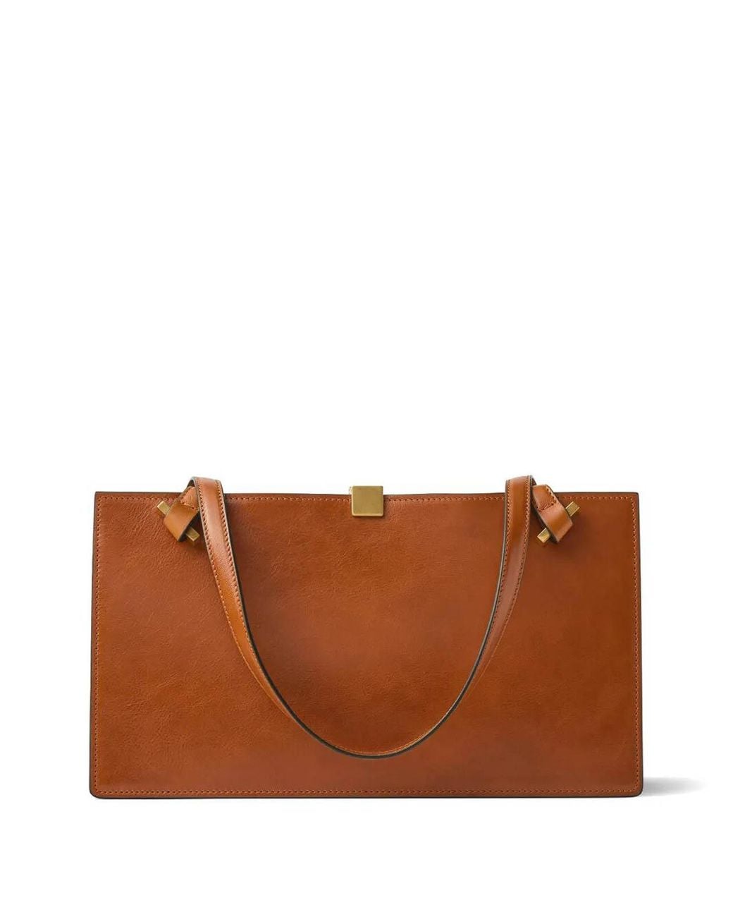 Borsa Tote Media di Versace in Brown
