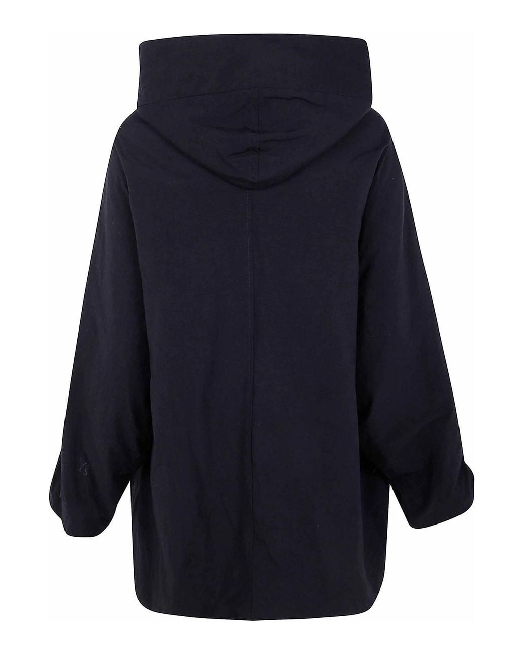 Y's Yohji Yamamoto Blue Hoodie Short Coat
