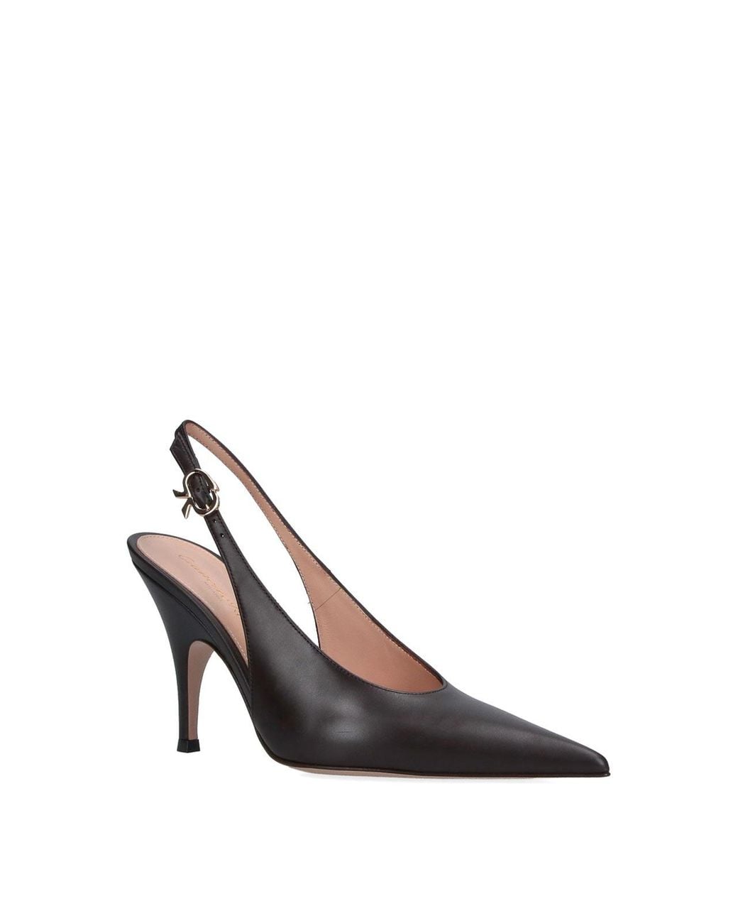 Gianvito Rossi Brown Slingback Pumps