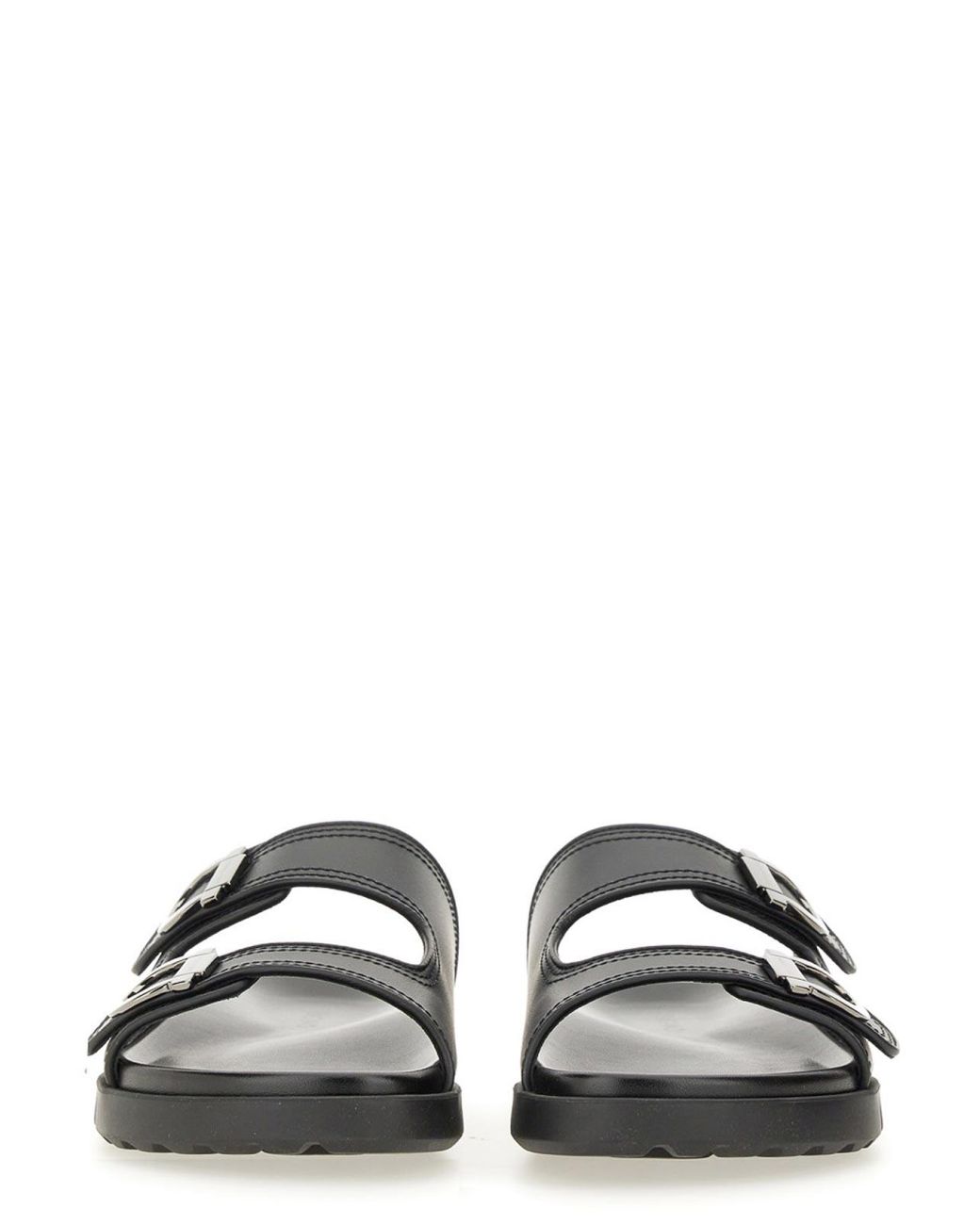 Ferragamo Black Double-Strap Sandal for men