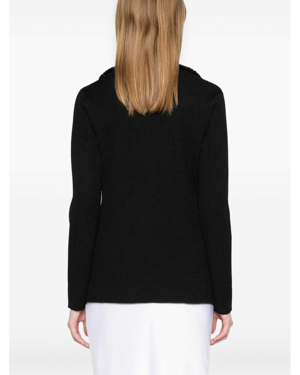 Emporio Armani Black Single-Breasted Blazer Jacket