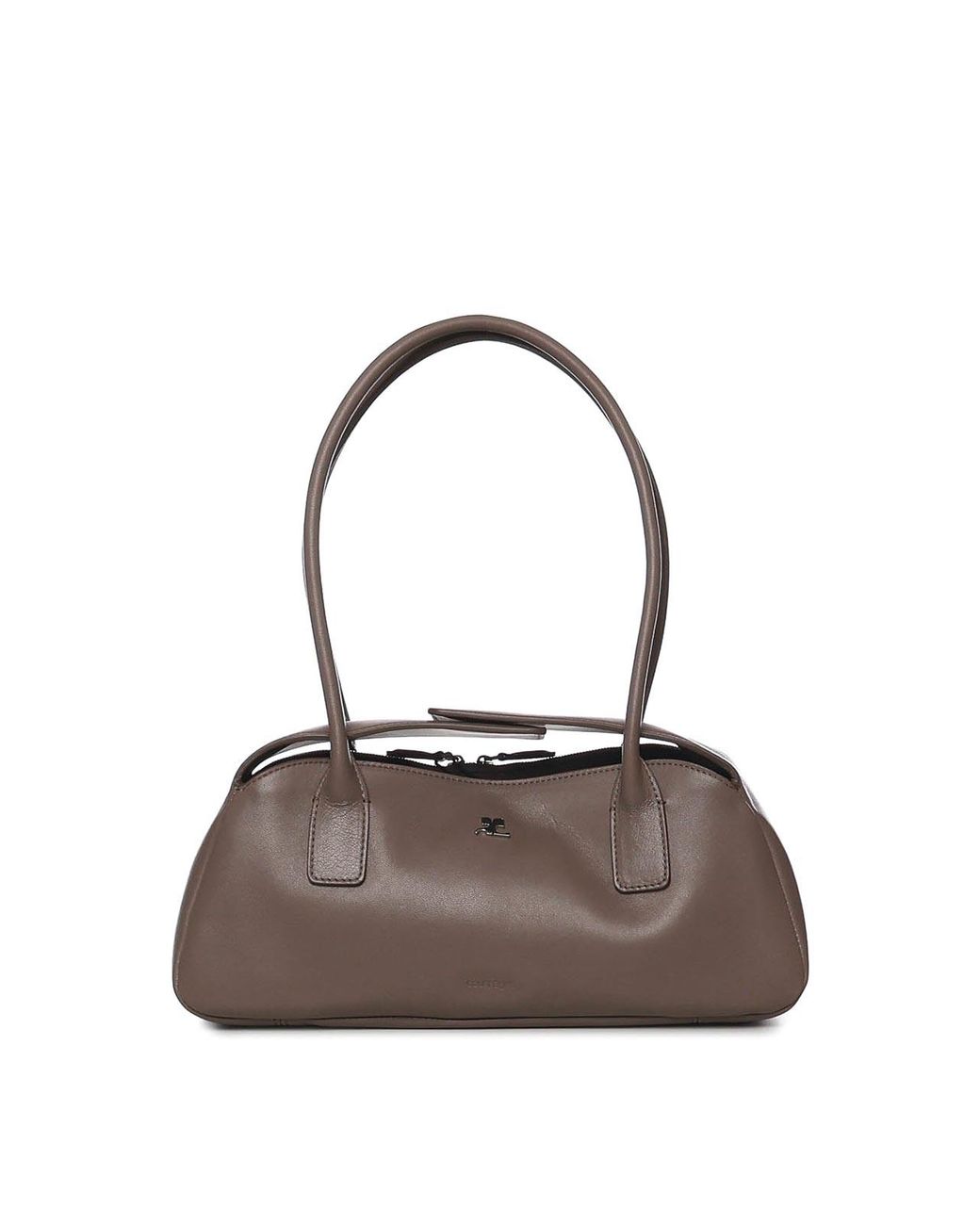 Courreges Natural Leather Strip Bag