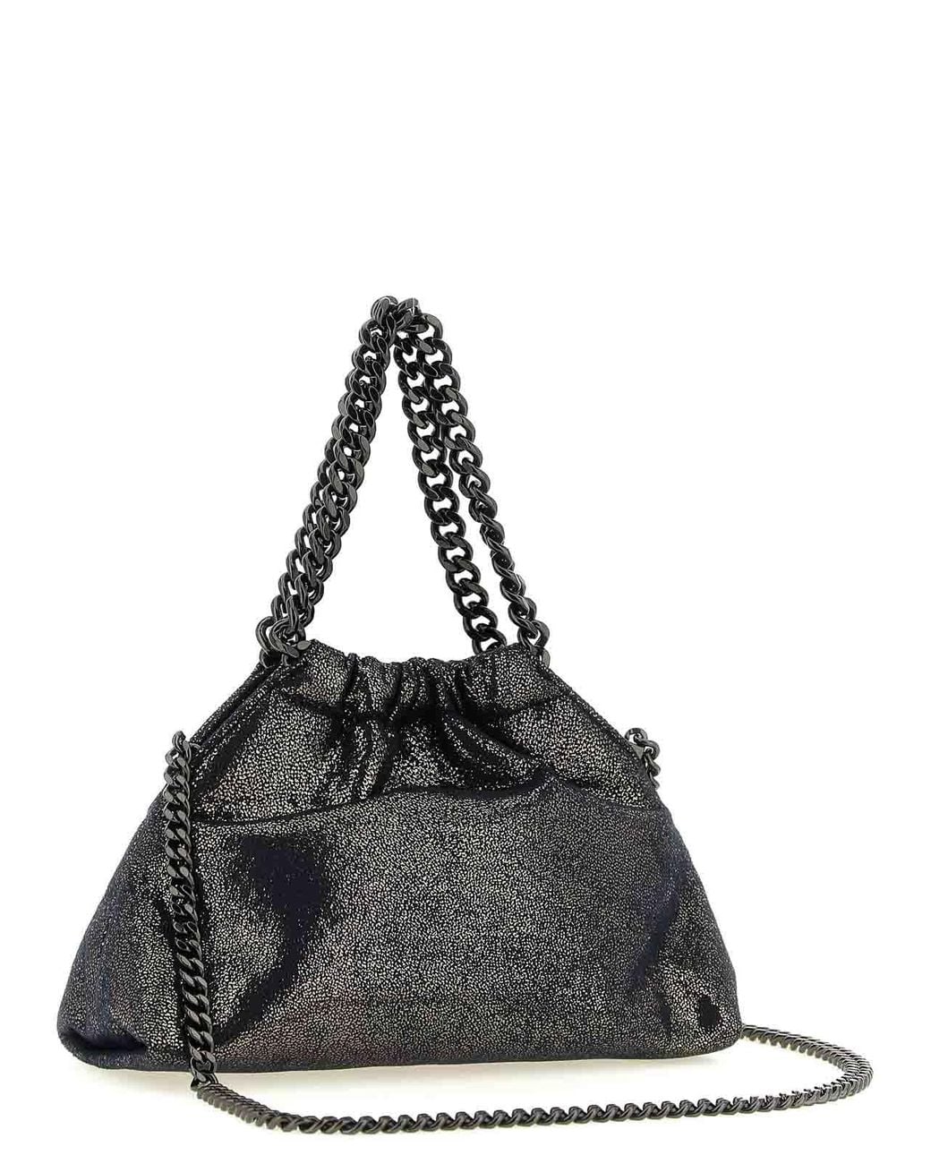 Stella McCartney Black Falabella Mini Drawstring' Crossbody Bag
