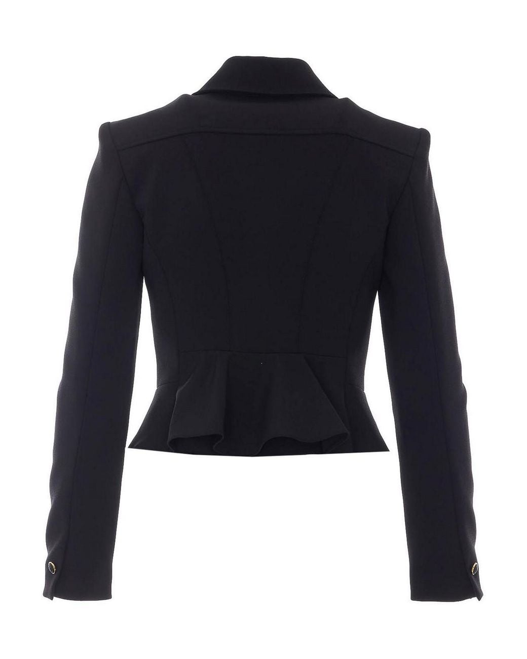 Elisabetta Franchi Blue Double Breasted Jacket