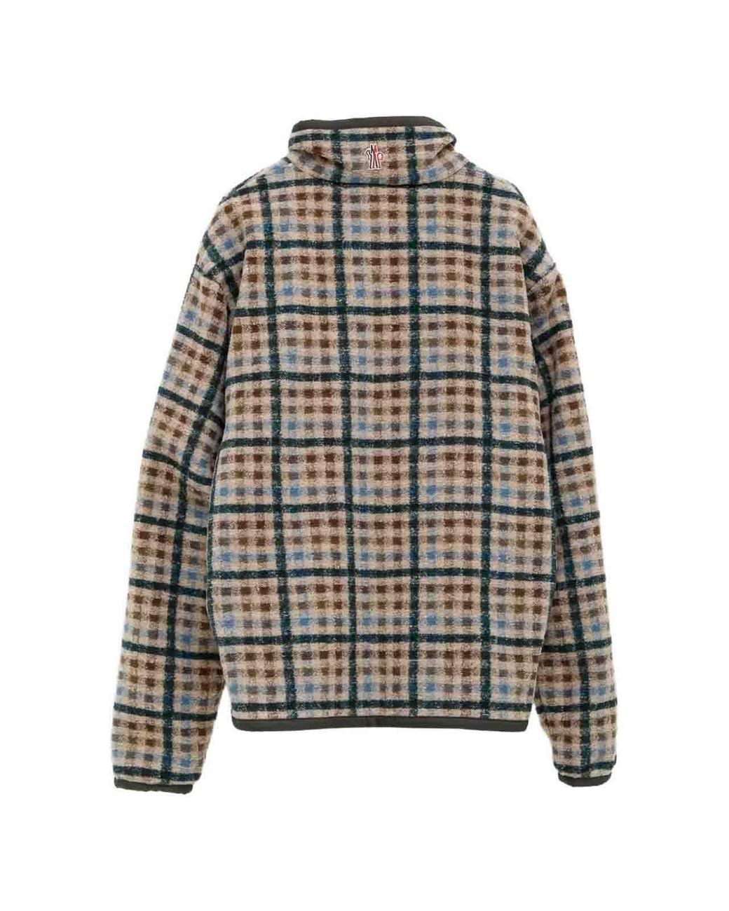 Moncler Black Grenoble Reversible Check Jacket for men