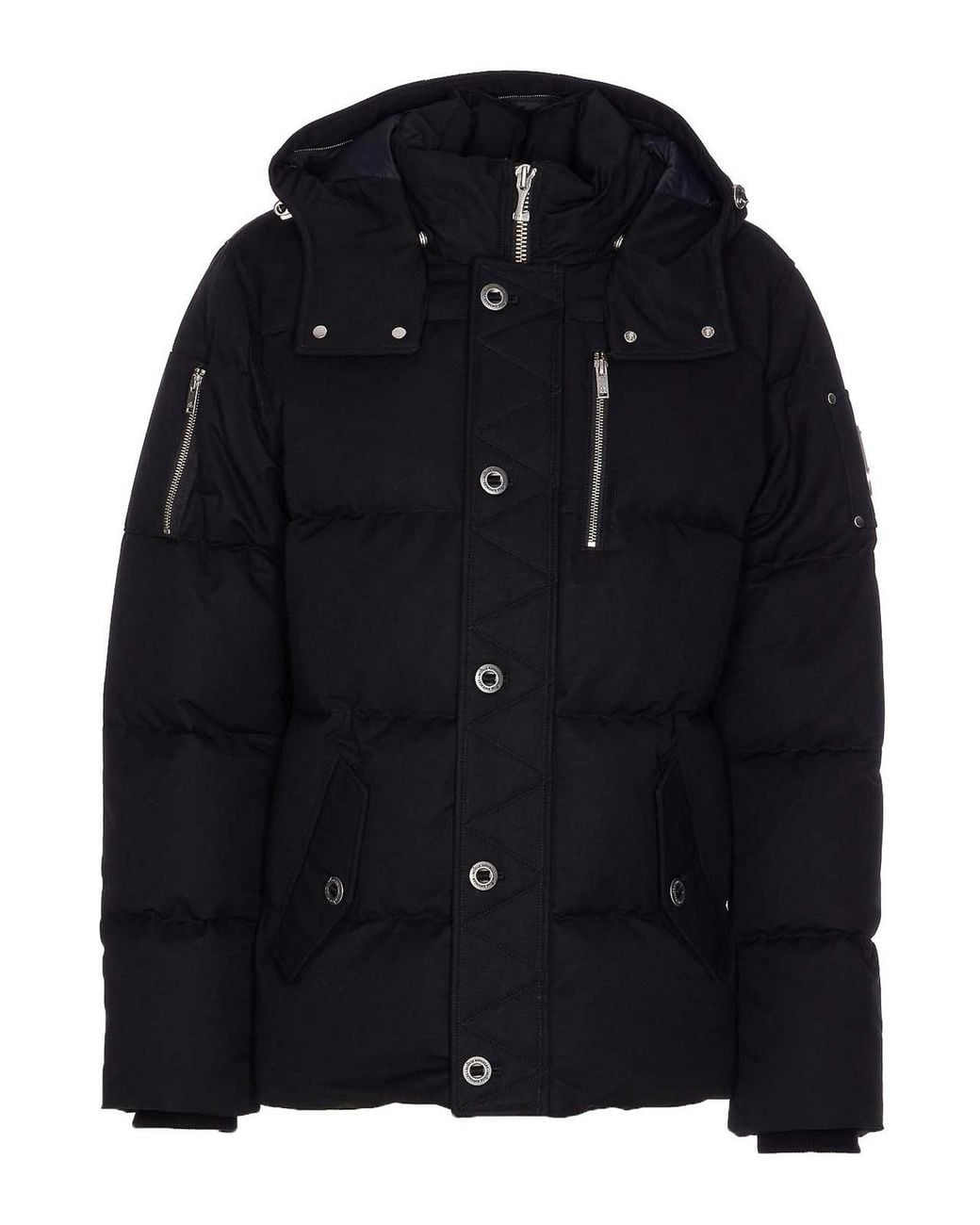 Moose Knuckles Black Original 3Q Down Jacket for men