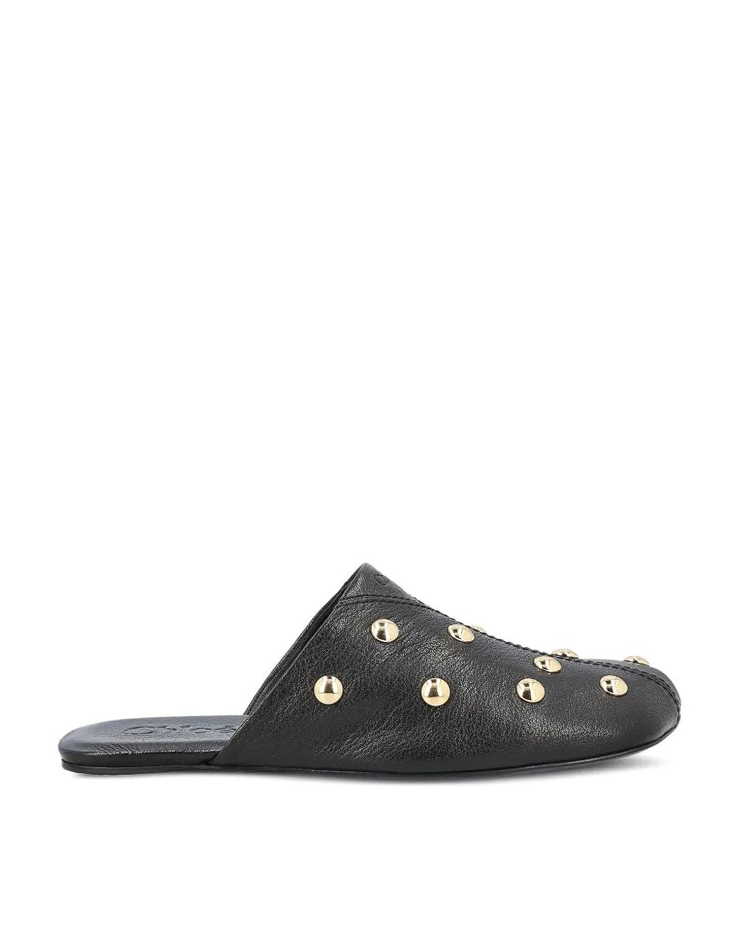 Chloé Black Flat Mules