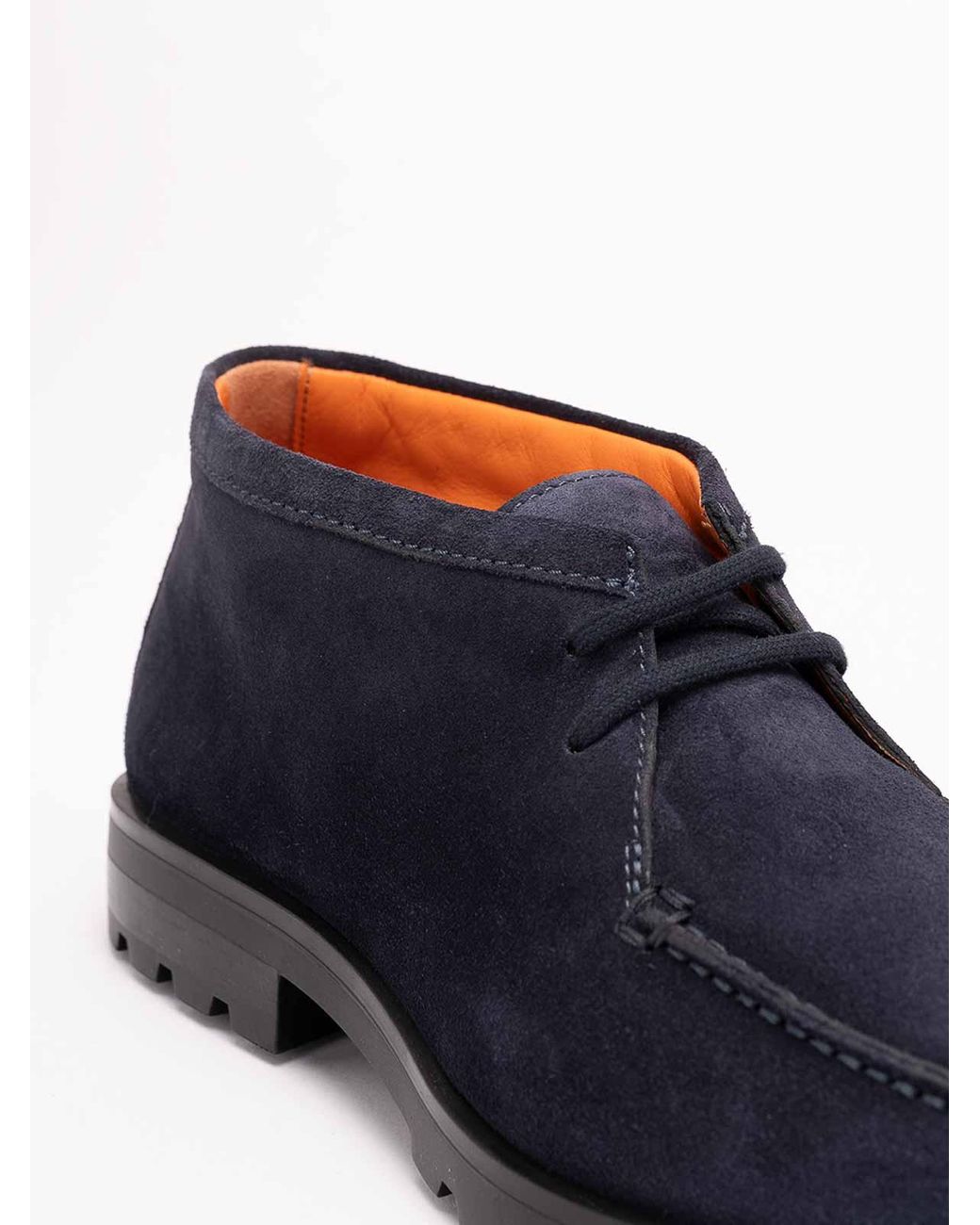 Santoni Blue 'Rock' Lace Up for men