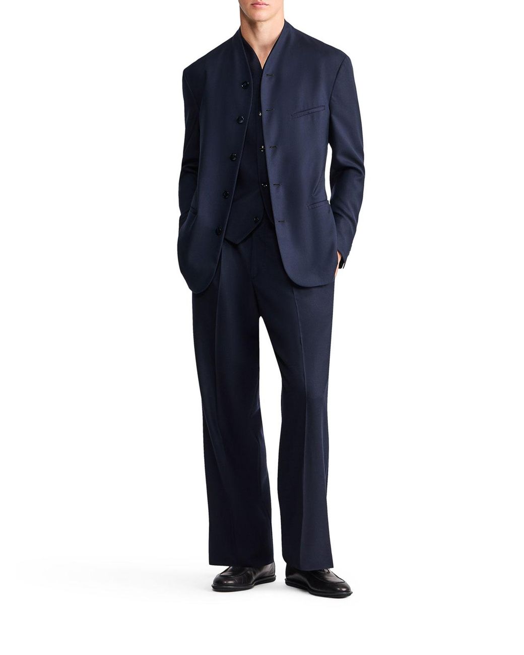 Giorgio Armani Blue Oversized Trousers for men