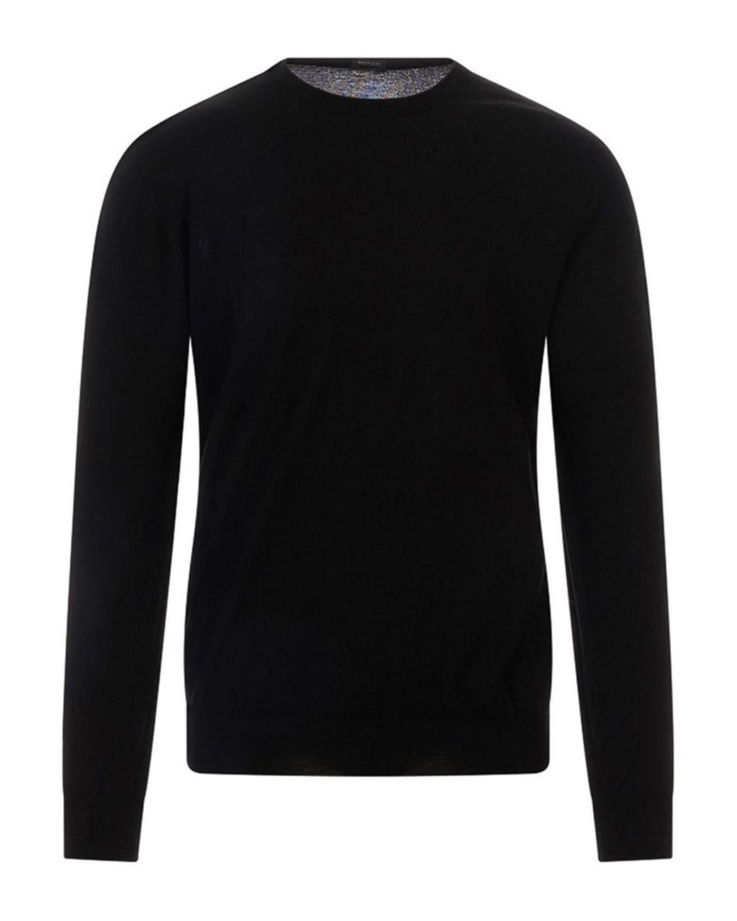 Kiton Black Crewneck Sweater for men