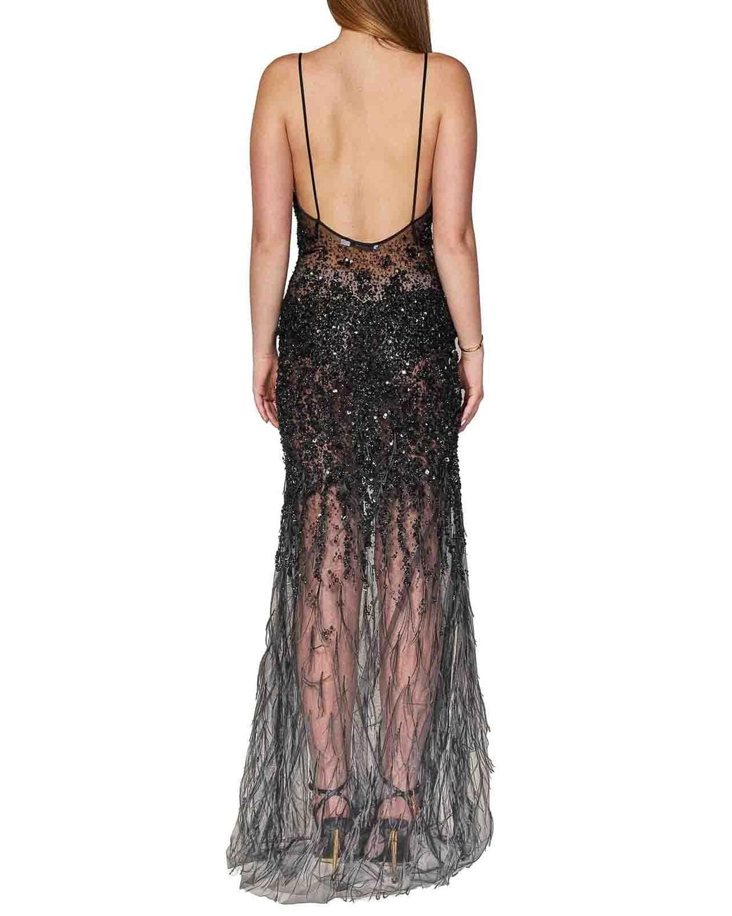 ROOM76 Black Long Dress