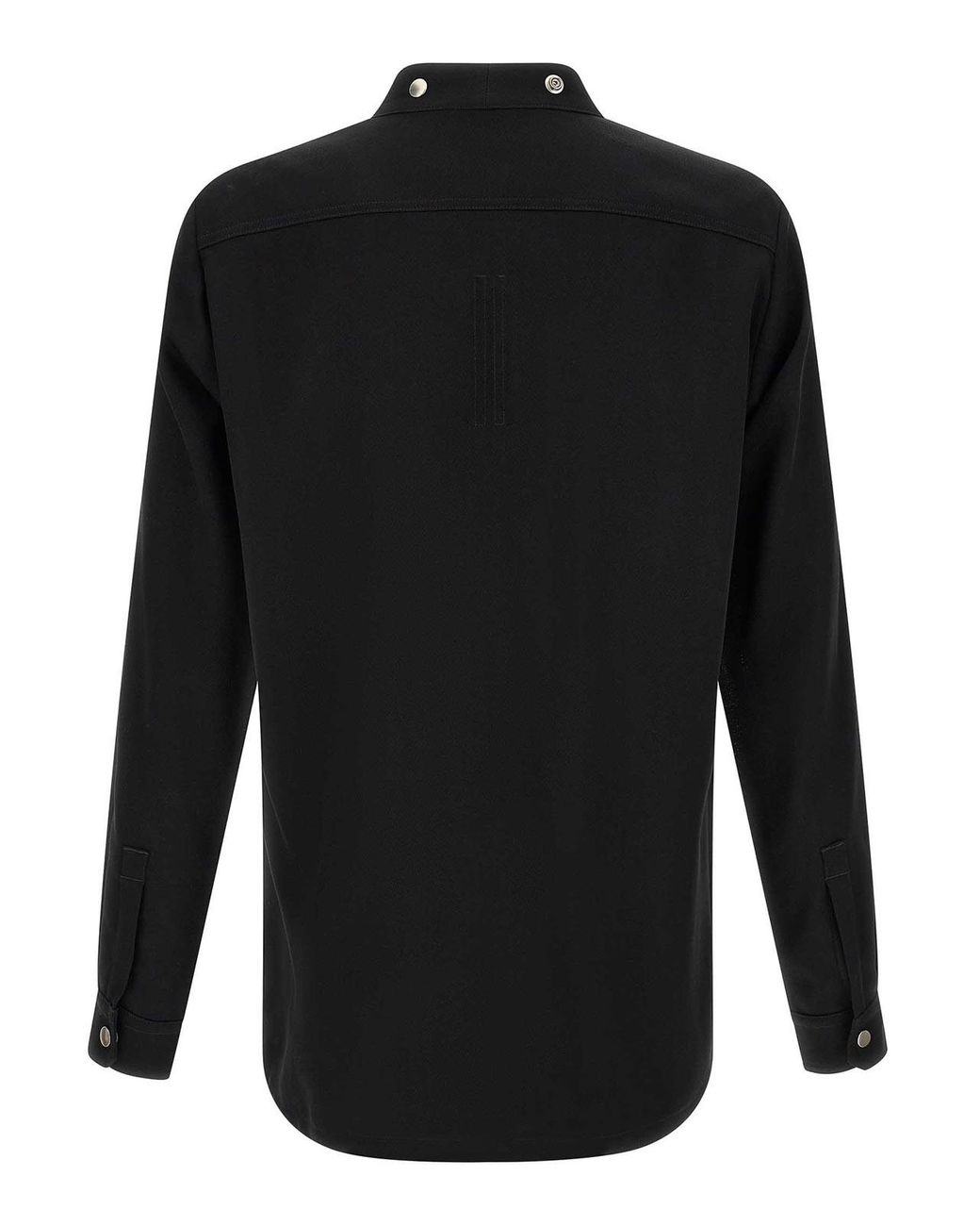 Rick Owens Black 'Larry Frogpocket' Shirt for men