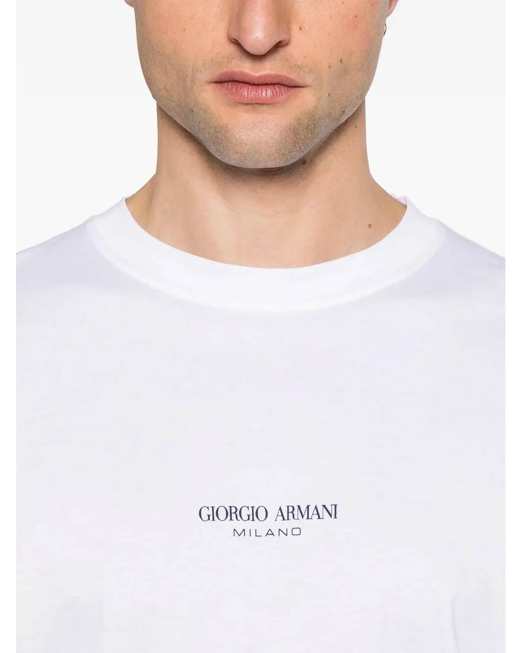 Giorgio Armani White T-Shirt for men