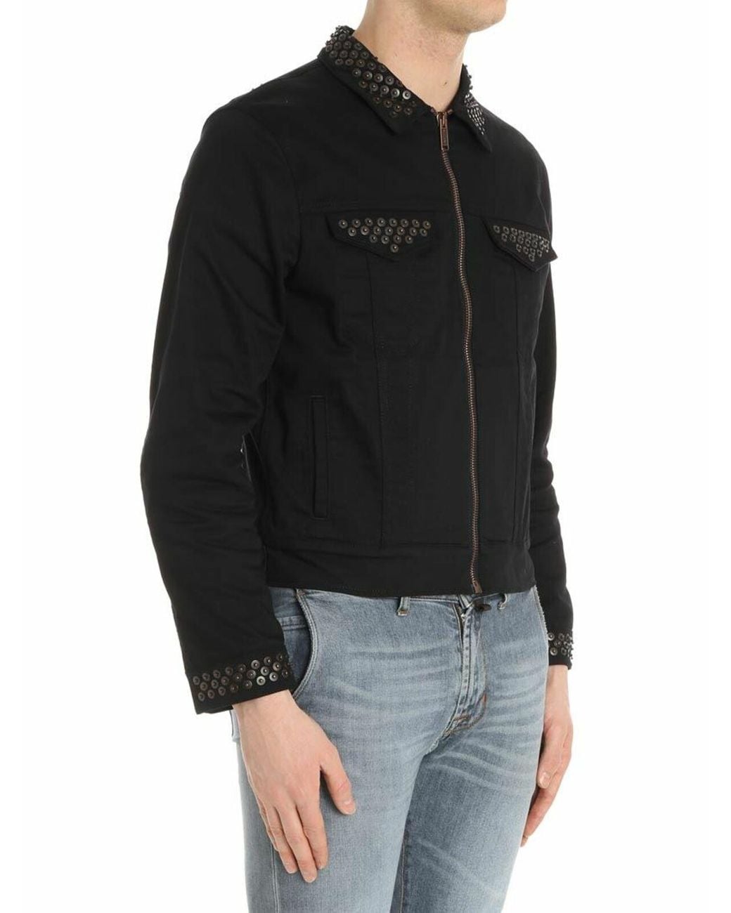 Moschino Black Jacket With Applied Buttons for men