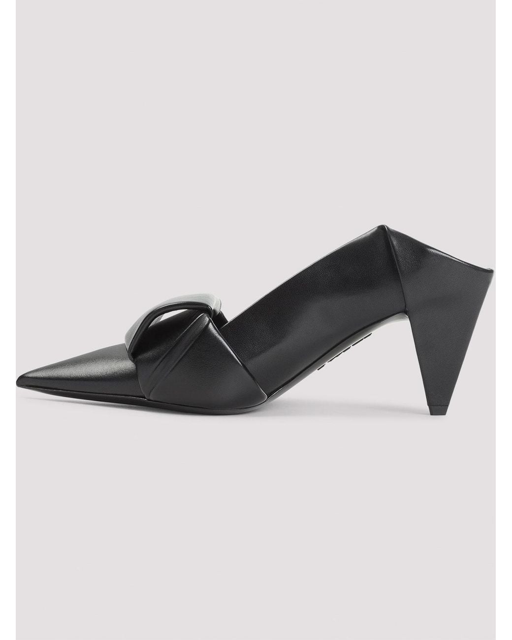 Loewe Black Origami Flap Back Pumps