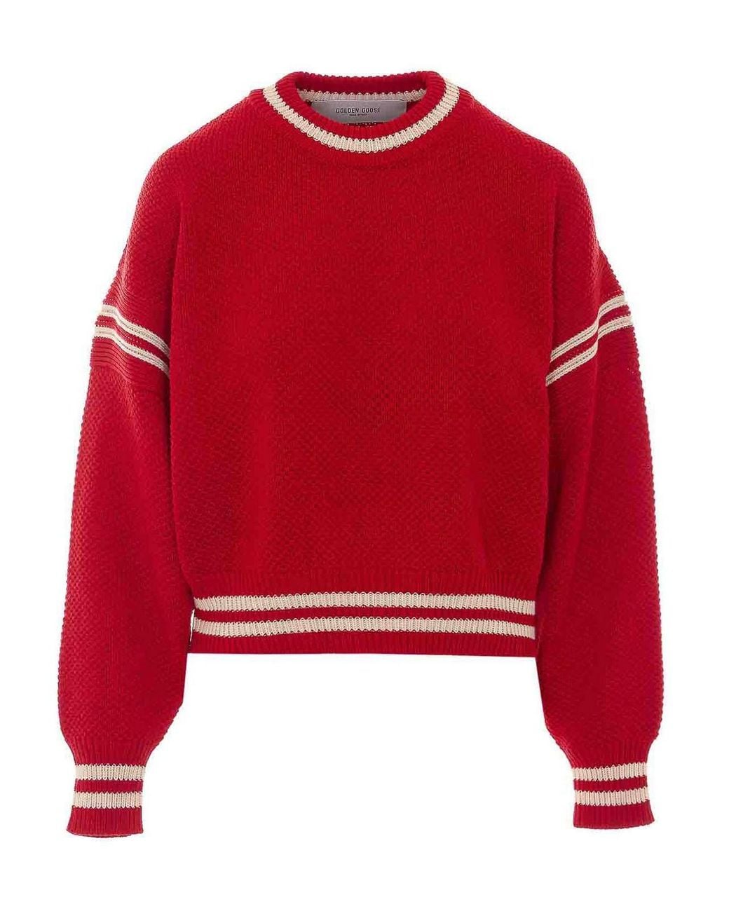 Golden Goose Deluxe Brand Red Golden Logo Sweater