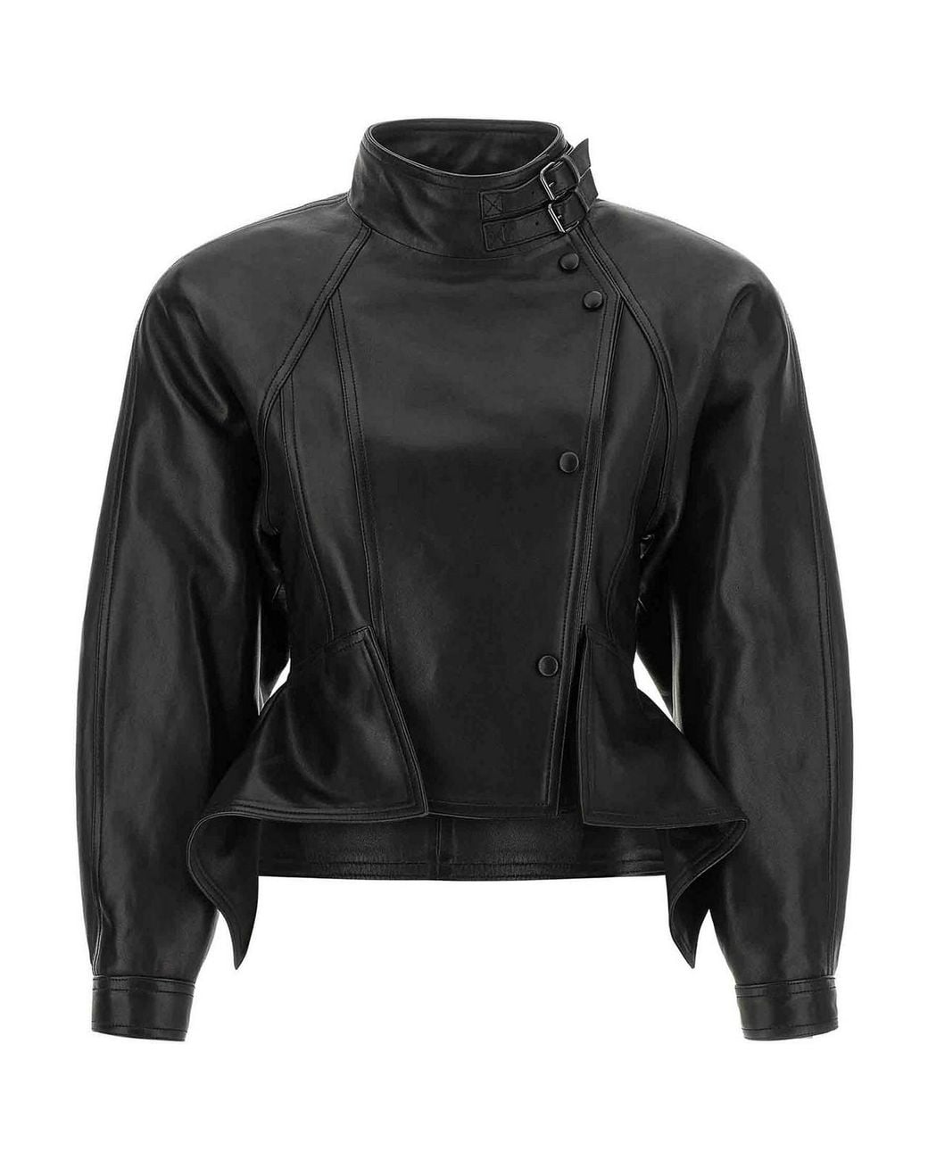 Balmain Black Iconica Leather Jacket