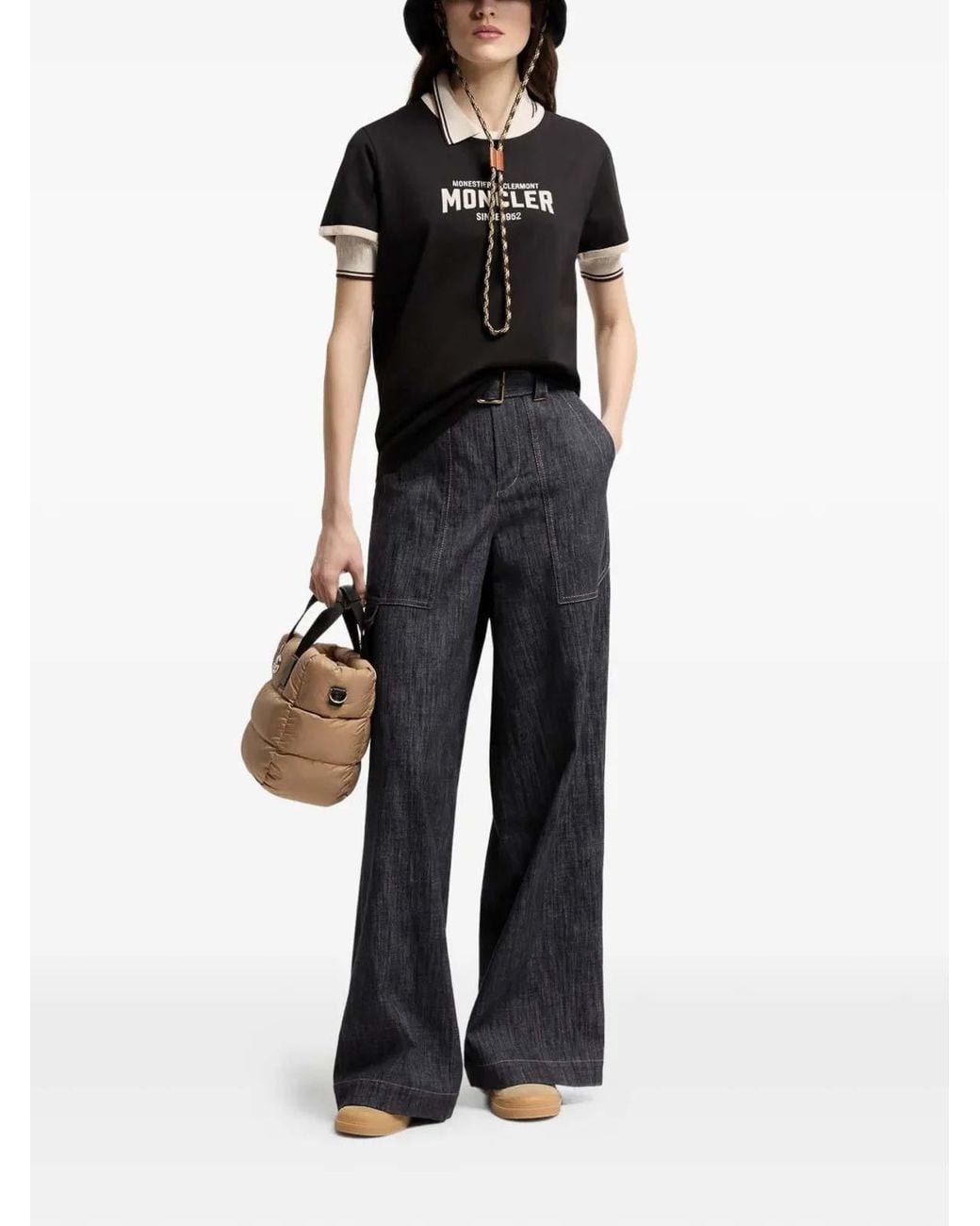 Moncler Black Ss T-Shirt Dark