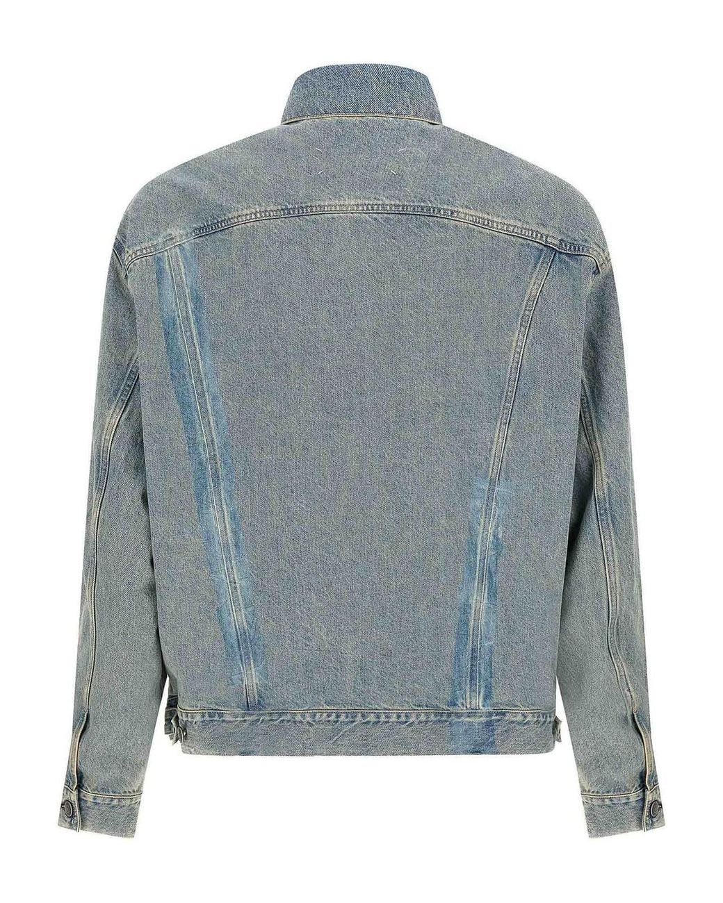Maison Margiela Blue 'Taped' Jacket for men