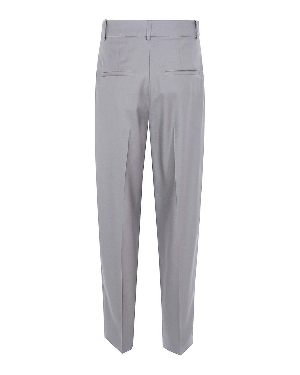 Rohe Gray Daria Single Pleat Tapered Trousers