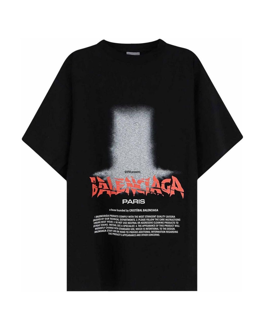 Balenciaga Black The Door T-Shirt for men