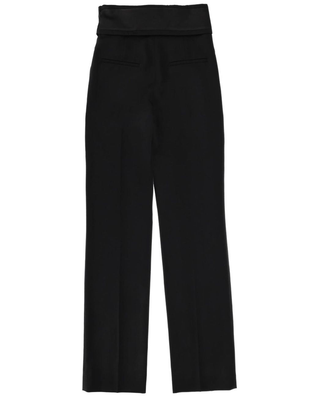 McQueen Black Wool Tailored Pants