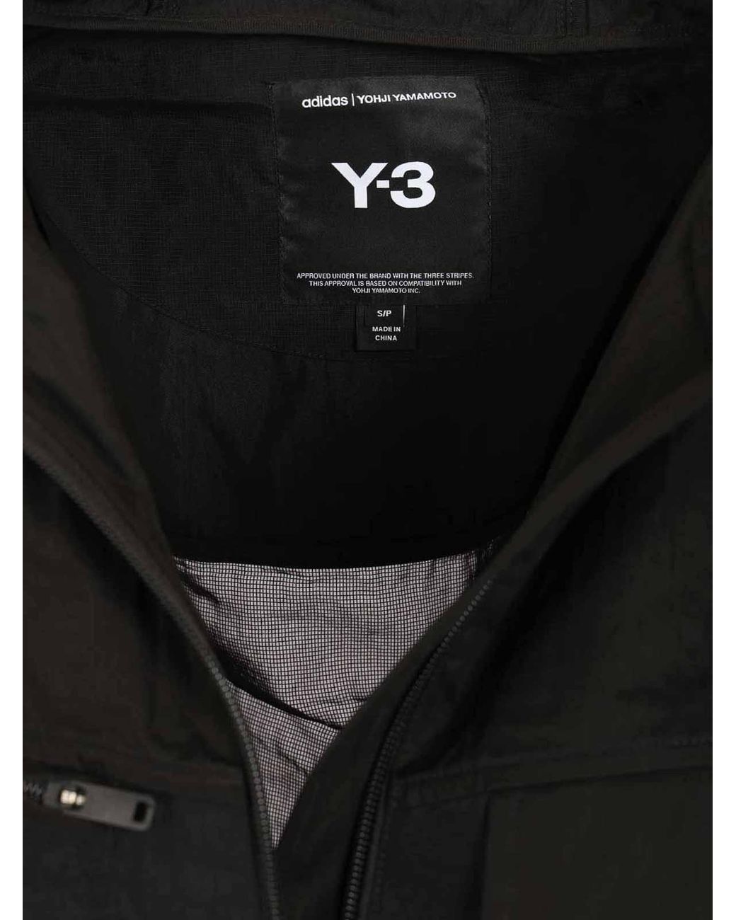 Y-3 Black Jacket With Hood for men