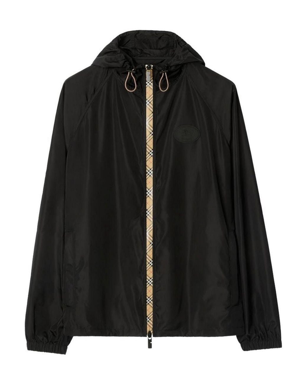 Burberry Black Clapton Nylon Hooded Jacket for men