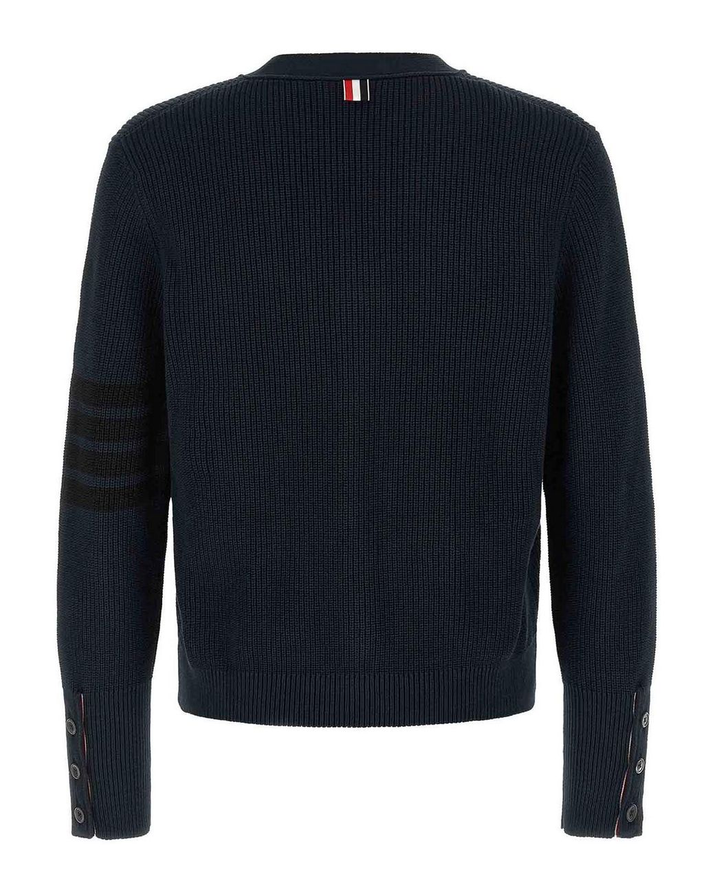 Thom Browne Blue Garment Dye Cardigan for men